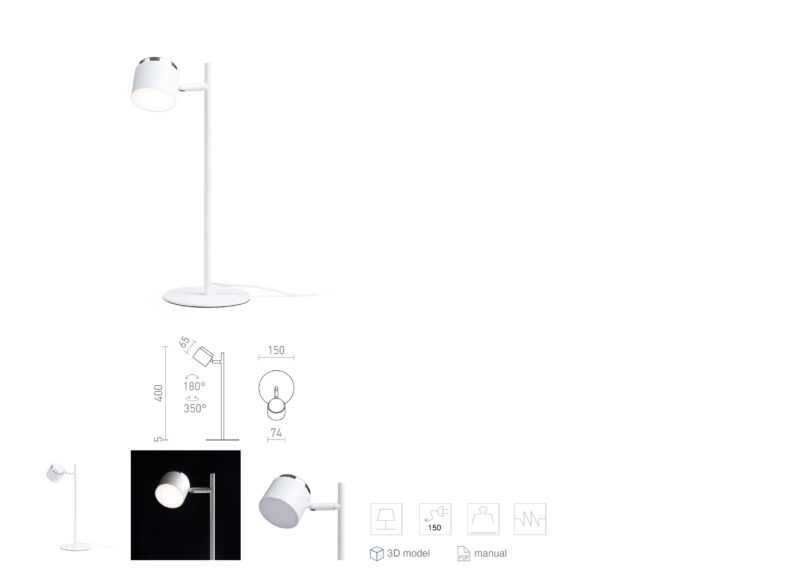 NOVA LAMPĂ DE MASĂ, 230V, LED 4.2W, 3000K - imagine 12