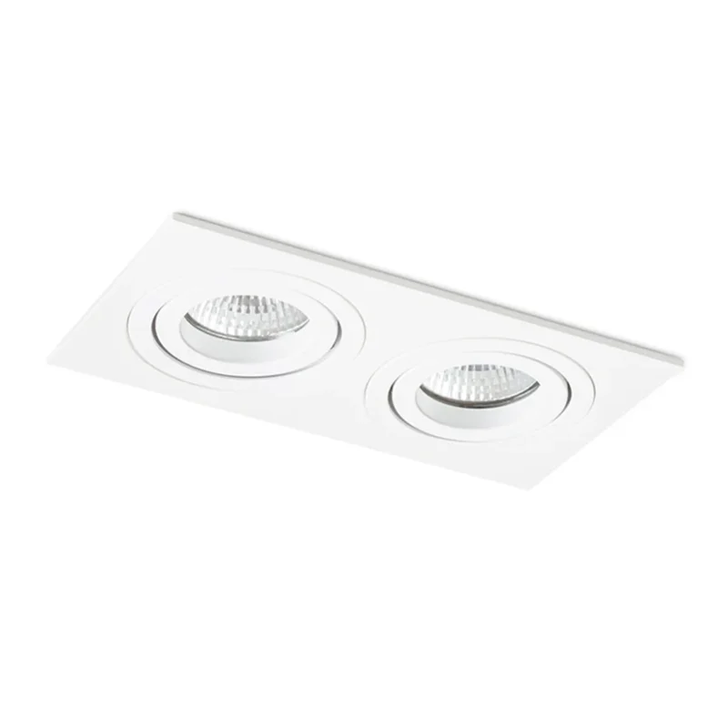 SPOT PASADENA SQ II ÎNCASTRAT, 230V, LED, GU10, 2x7W - imagine 3