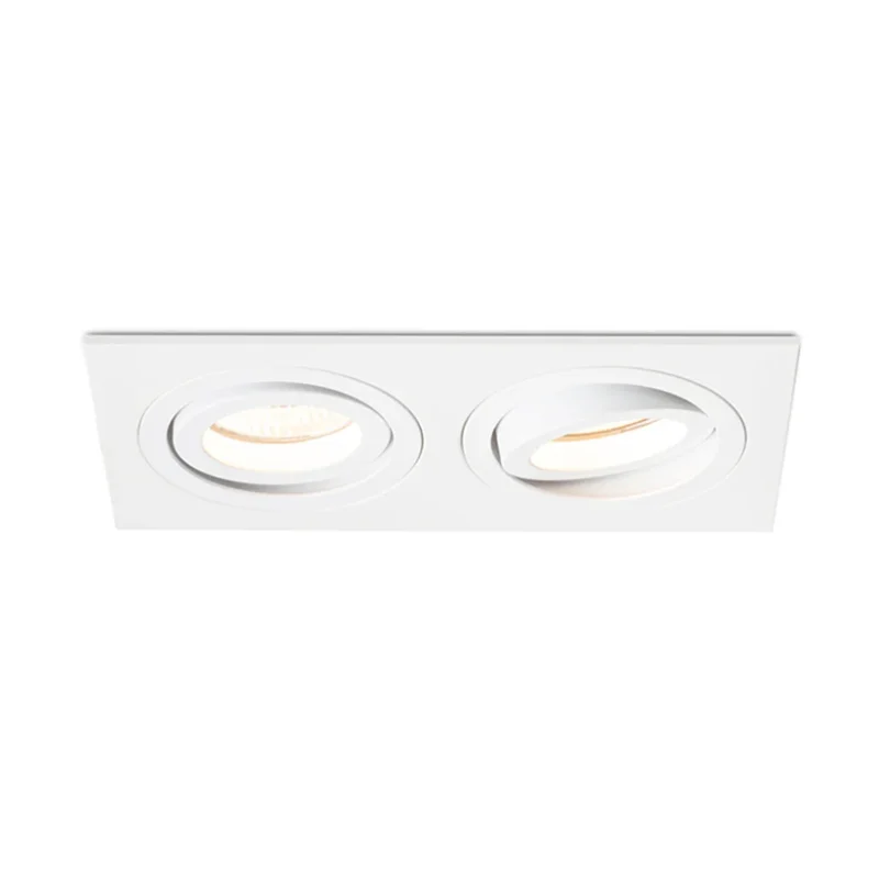 SPOT PASADENA SQ II ÎNCASTRAT, 230V, LED, GU10, 2x7W - imagine 2