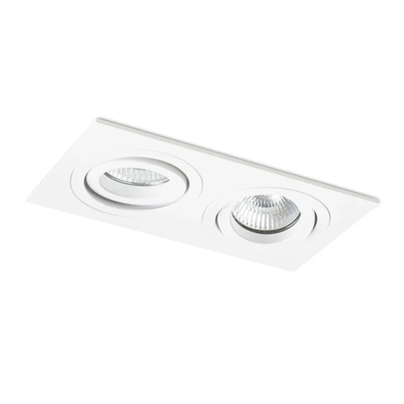 SPOT PASADENA SQ II ÎNCASTRAT, 230V, LED, GU10, 2x7W - imagine 4