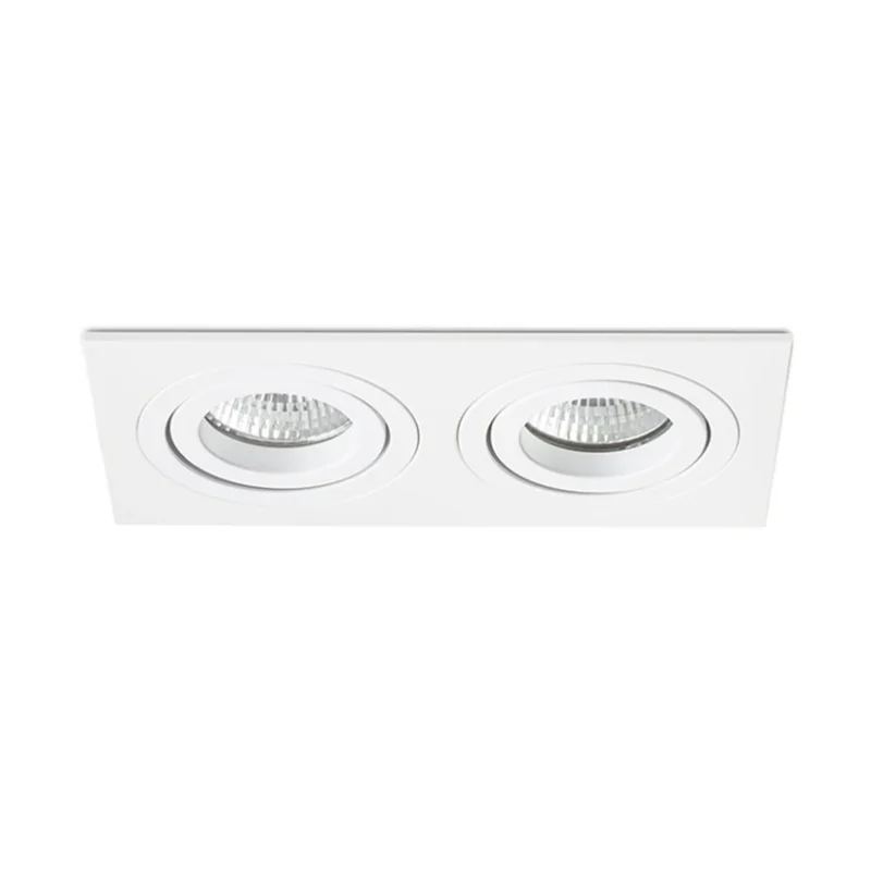 SPOT PASADENA SQ II ÎNCASTRAT, 230V, LED, GU10, 2x7W - imagine 5