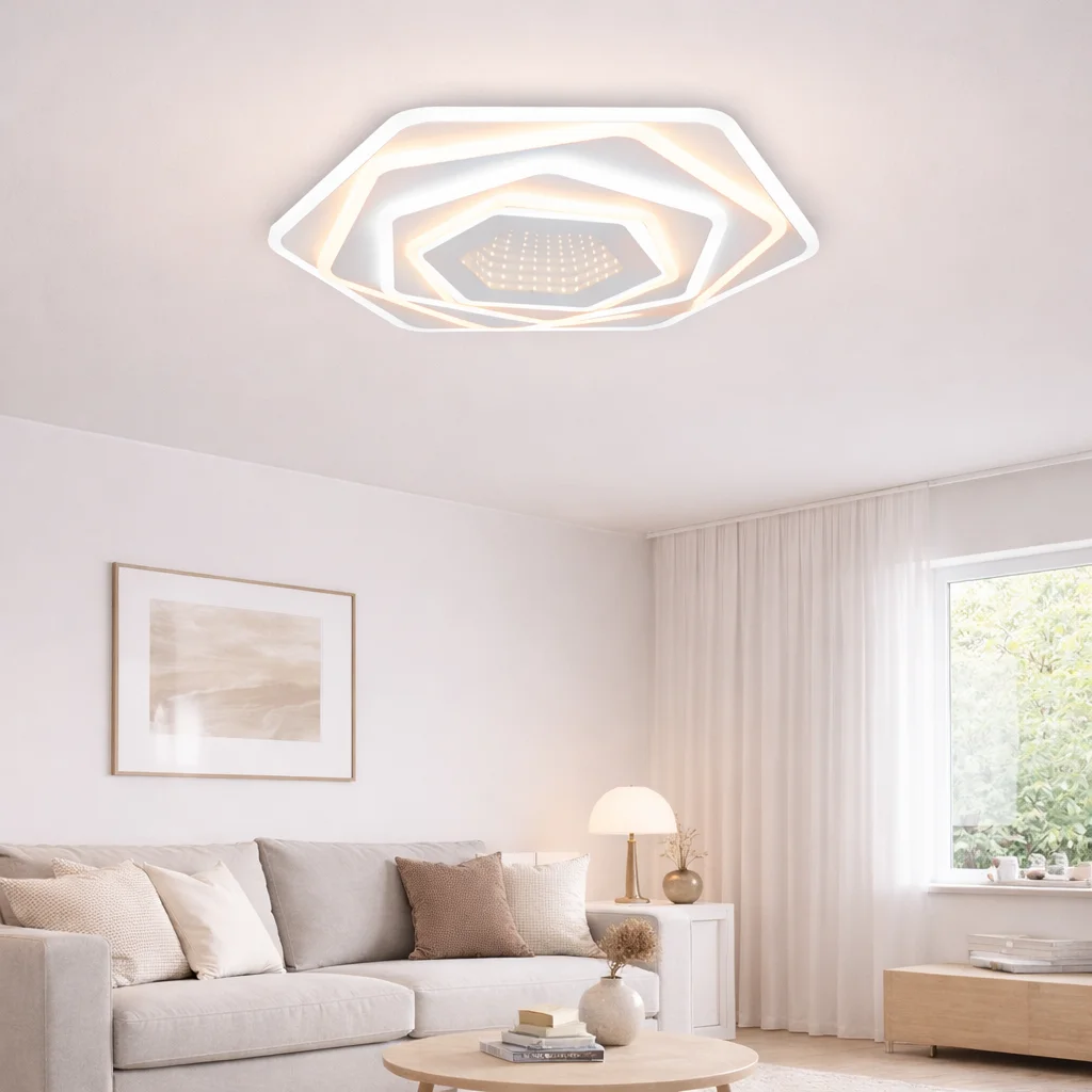 PLAFONIERĂ INFINITY, CU TELECOMANDĂ, LED, 112W, 3CCT, ERSTE