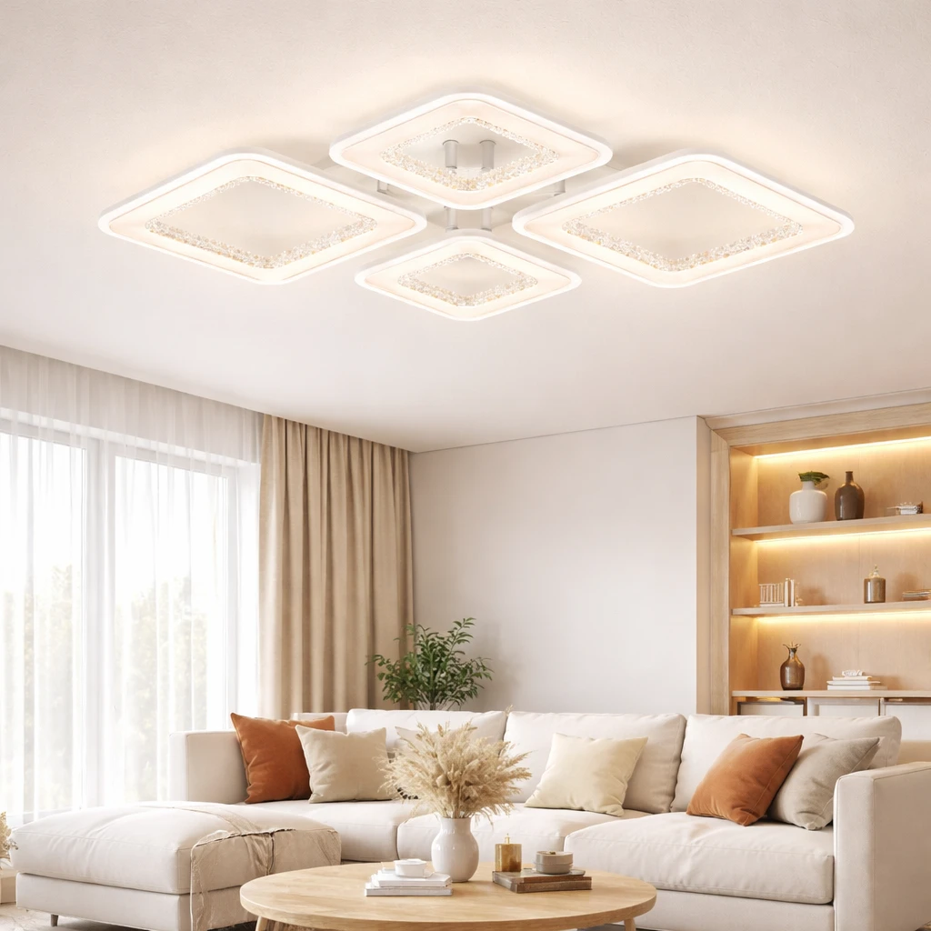 PLAFONIERĂ AMELIA, CU TELECOMANDĂ, LED, 120W, 3CCT+RGB, ERSTE