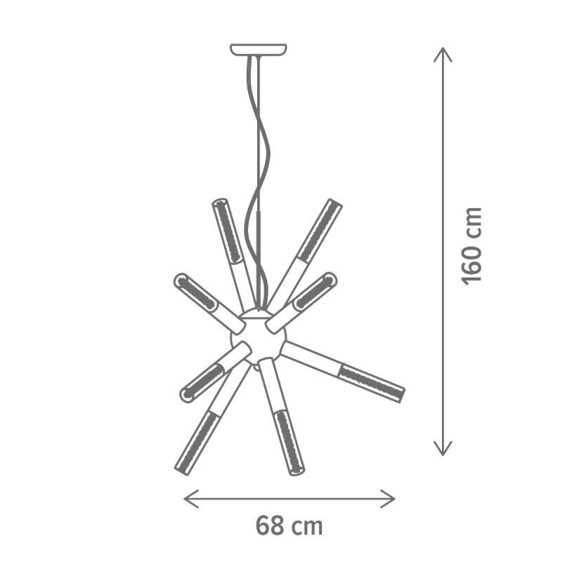 SUSPENSIE LED EIRENE 12, 149000, 60W, 3000K - imagine 4
