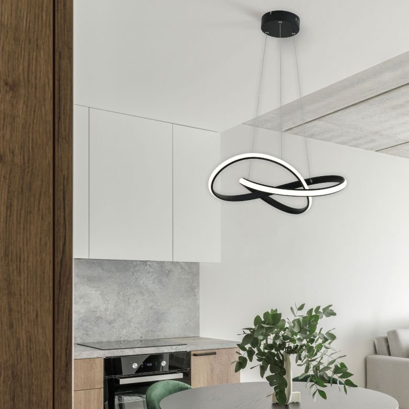 SUSPENSIE LED INTRIGUE SP1 NEGRU, 40W, 4000K, - imagine 3