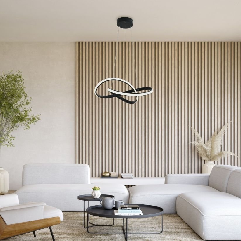 SUSPENSIE LED INTRIGUE SP1 NEGRU, 40W, 4000K, - imagine 4