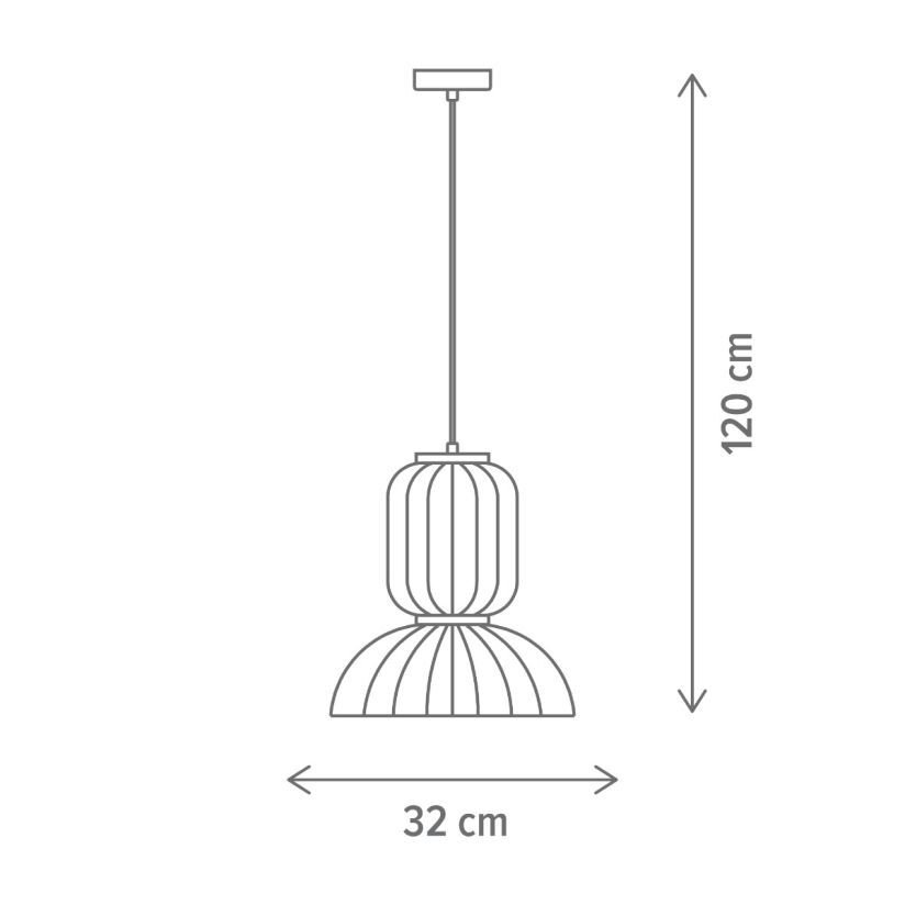 SUSPENSIE SILK SP1 32 CM, 111153, 1xE27 - imagine 6