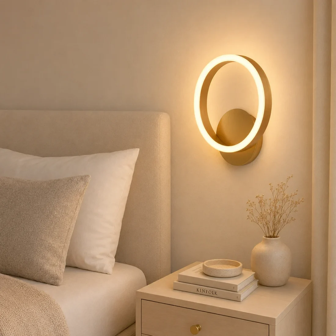 Aplica Aura LED 20W 3CCT 1500lm, auriu, Erste