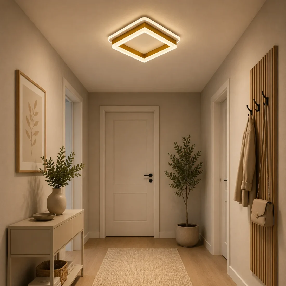 Plafoniera Zino LED 40W 3CCT 3920lm IP20, auriu, Erste